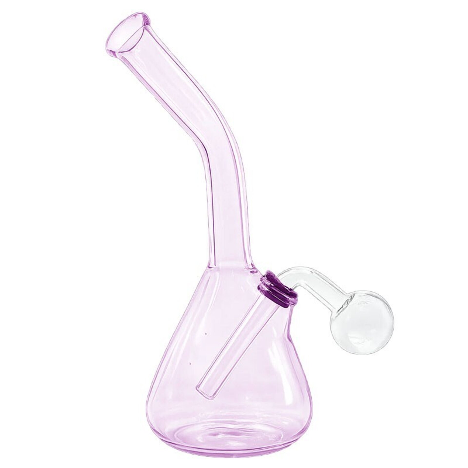 Bong con de cristal  rosa - 1
