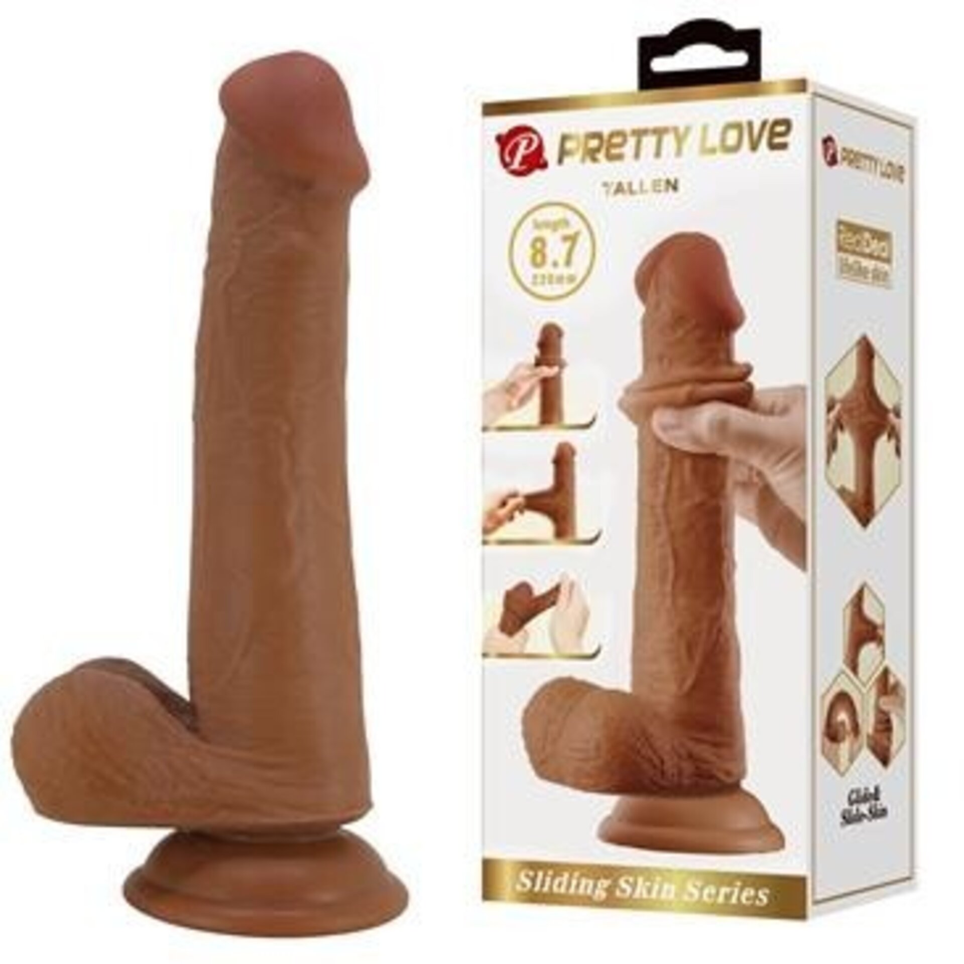 Dildo con piel - 1