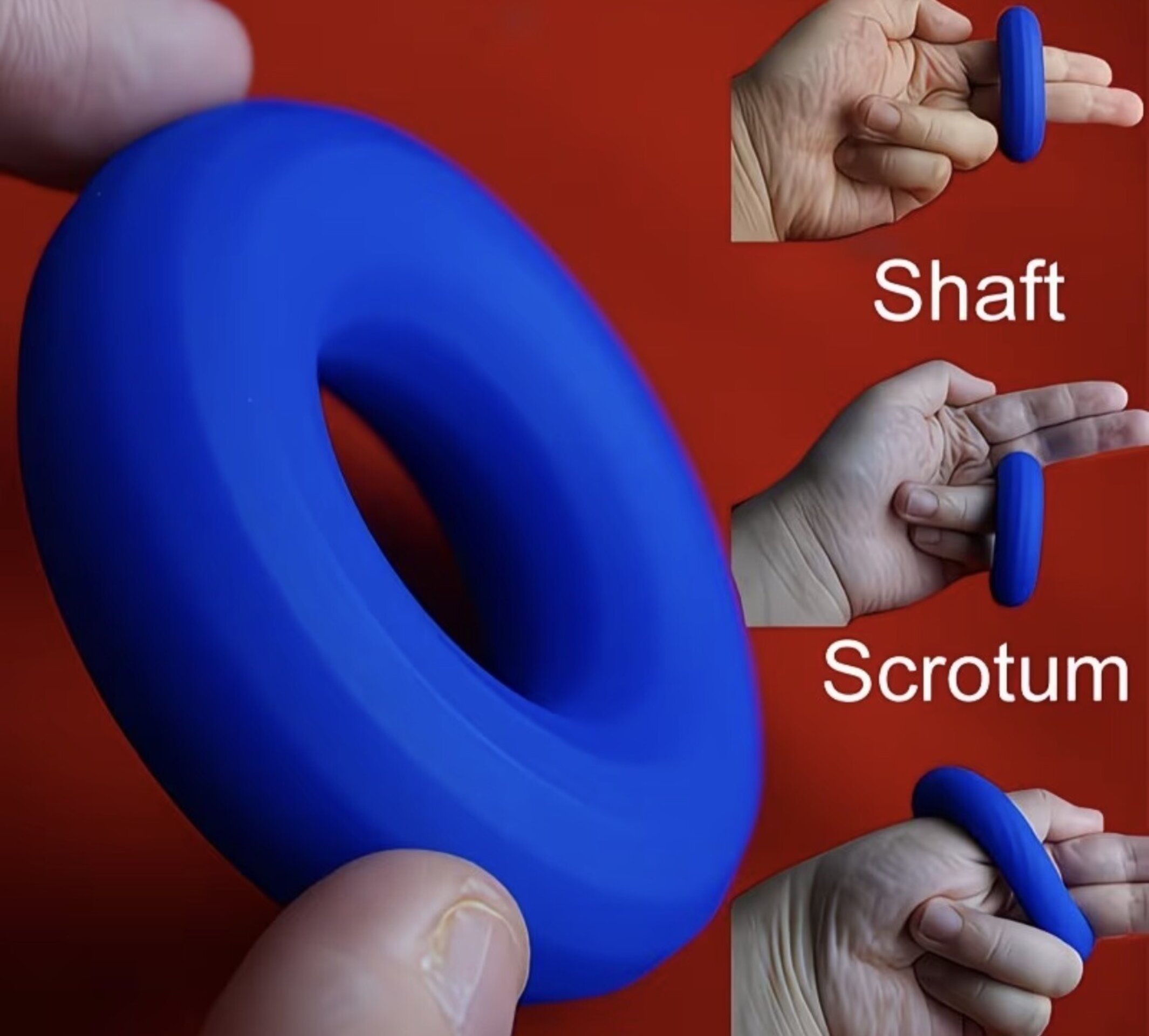 Anillo silicona súper cómodo azul - 1