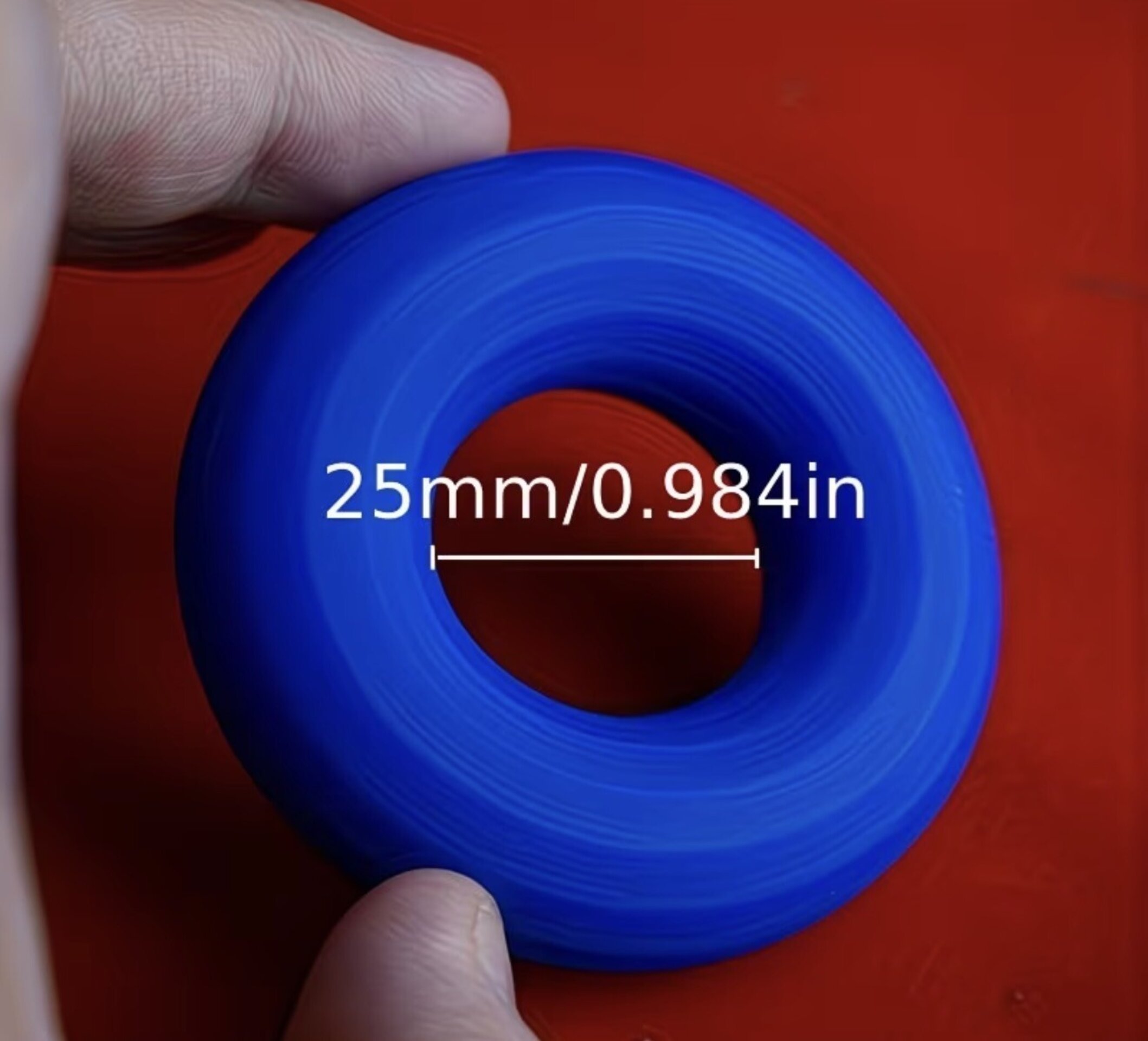 Anillo silicona súper cómodo azul - 4