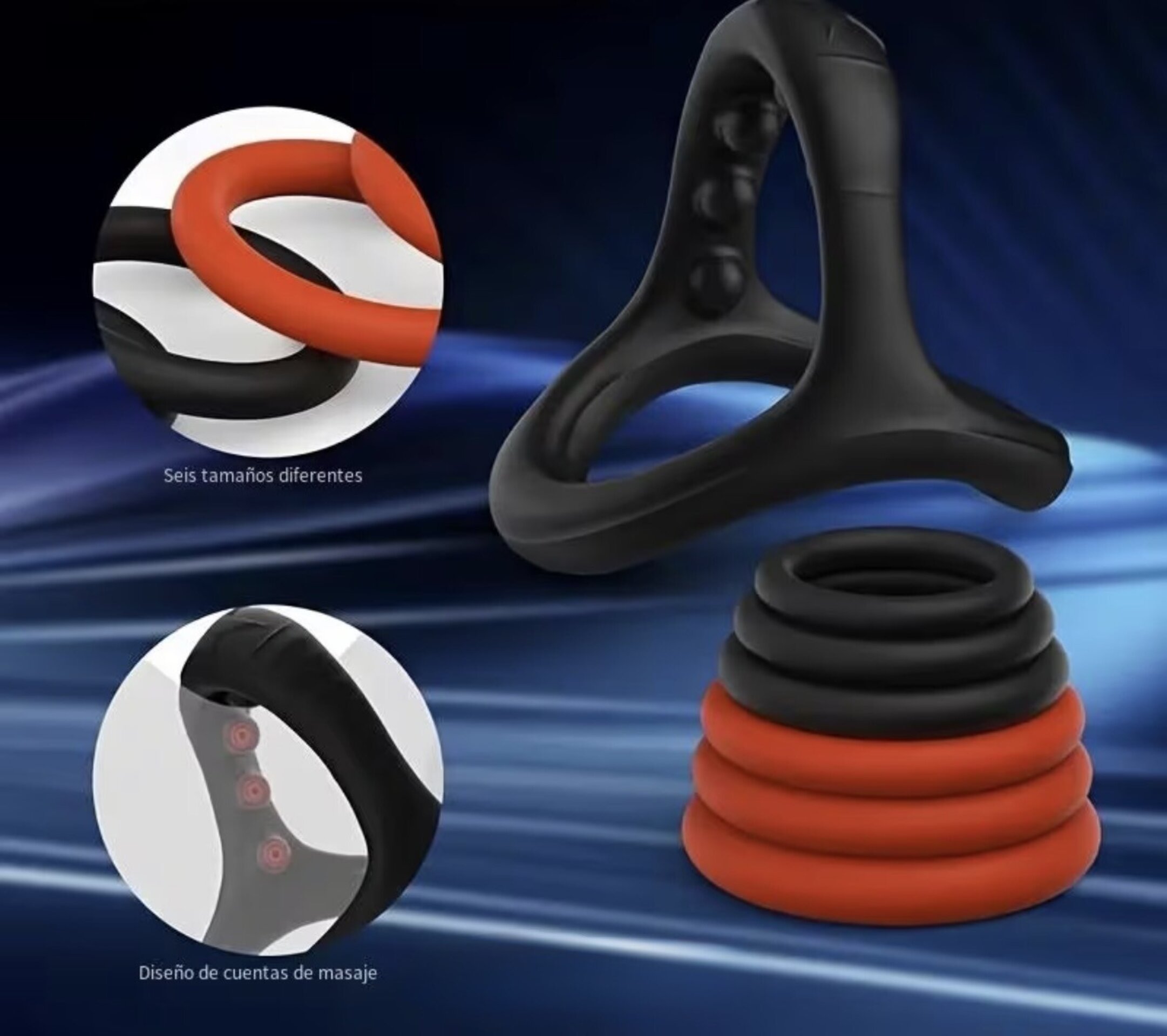 Anillos de silicona (pac con 7) - 1