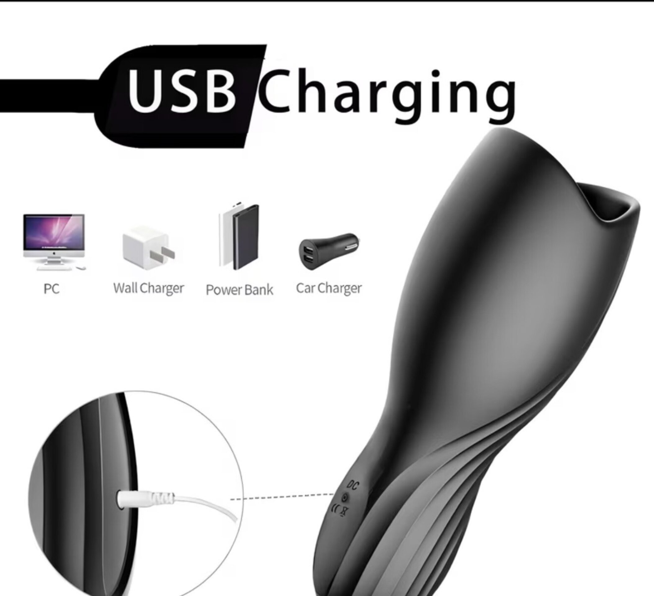 Masturbador con vibración - 2