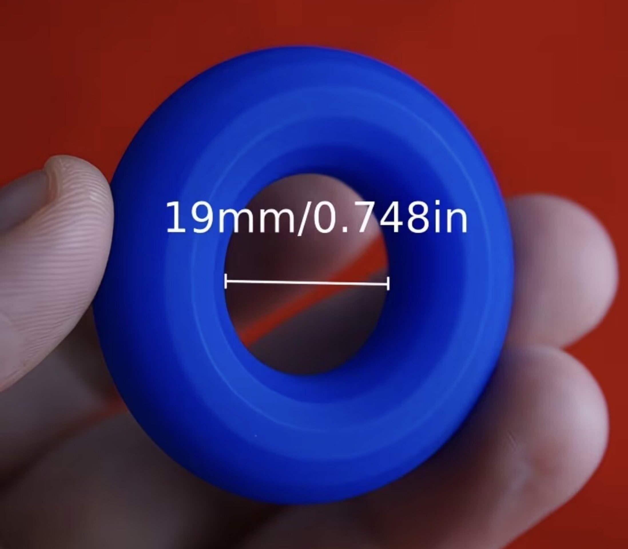 Anillo silicona súper cómodo azul - 2