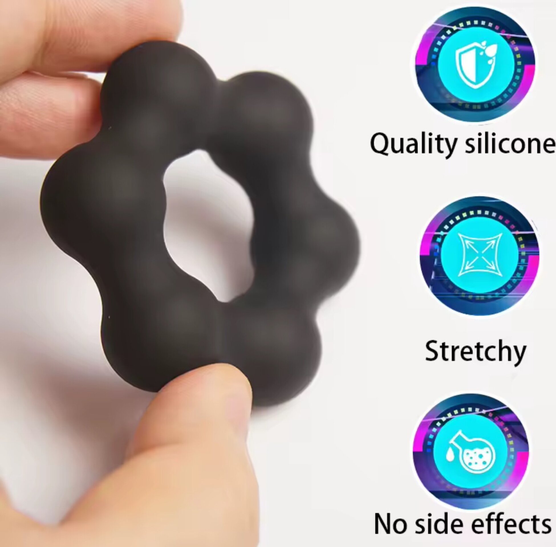 Anillo para pene de silicona - 3