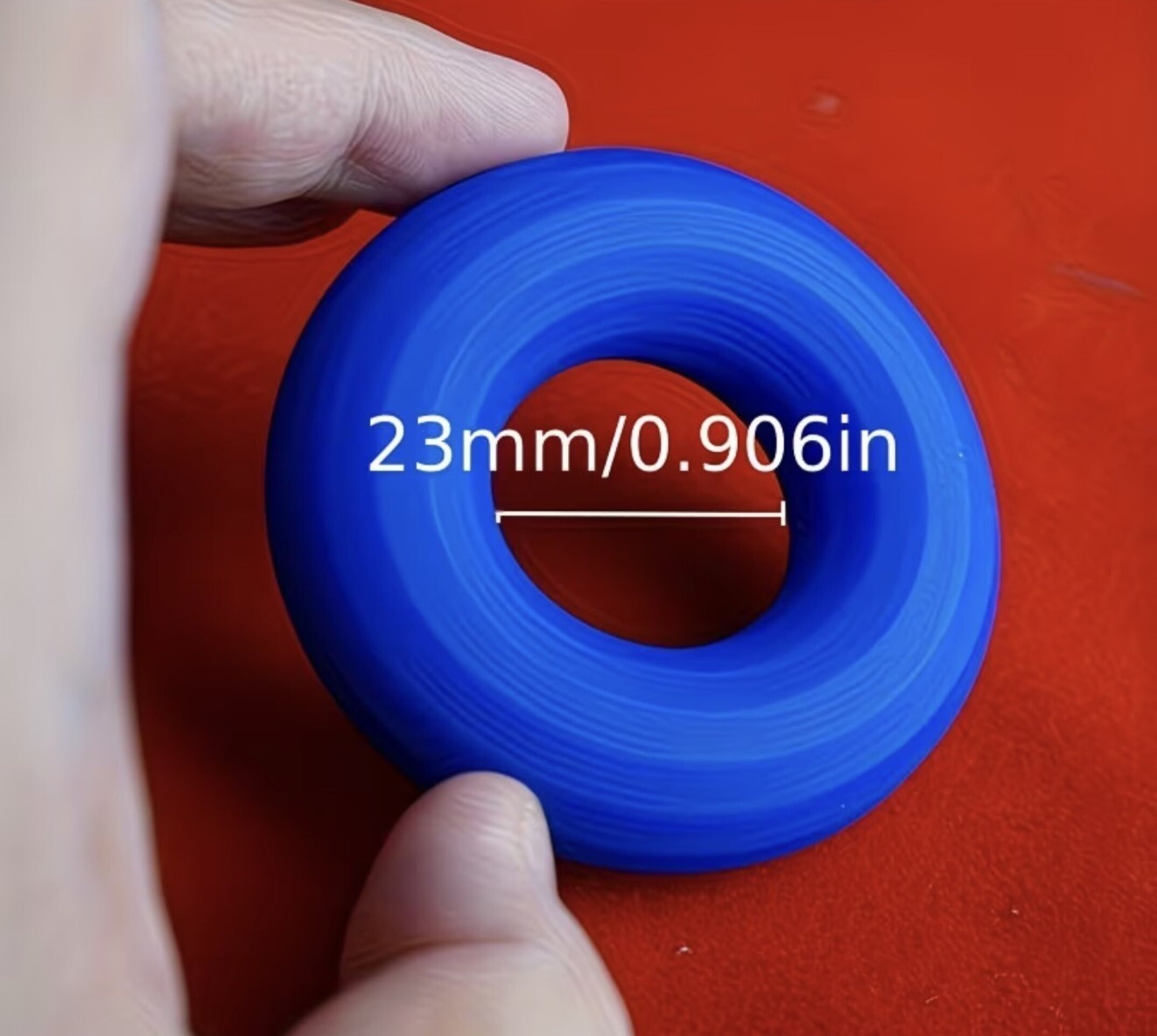 Anillo silicona súper cómodo azul - 3