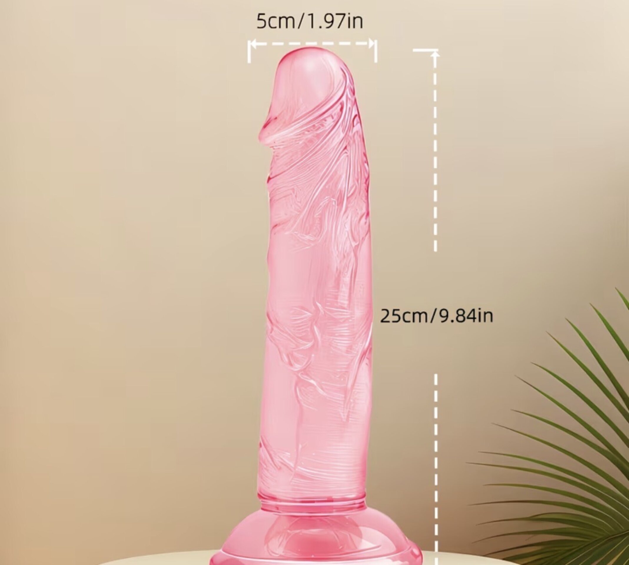 Dildo realista QueeQuick 25cm ( rosa ) - 2