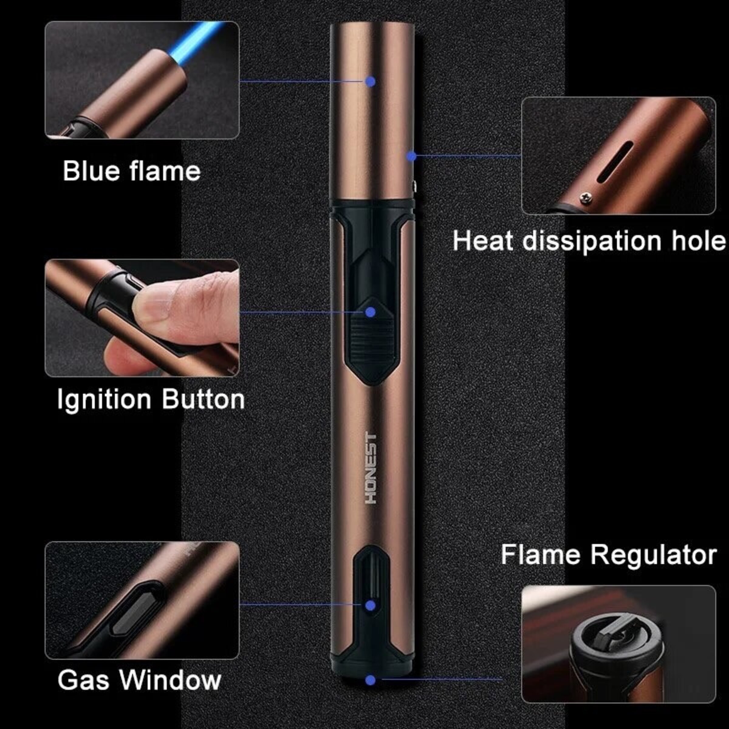 Encendedor a gas butano tipo lápiz